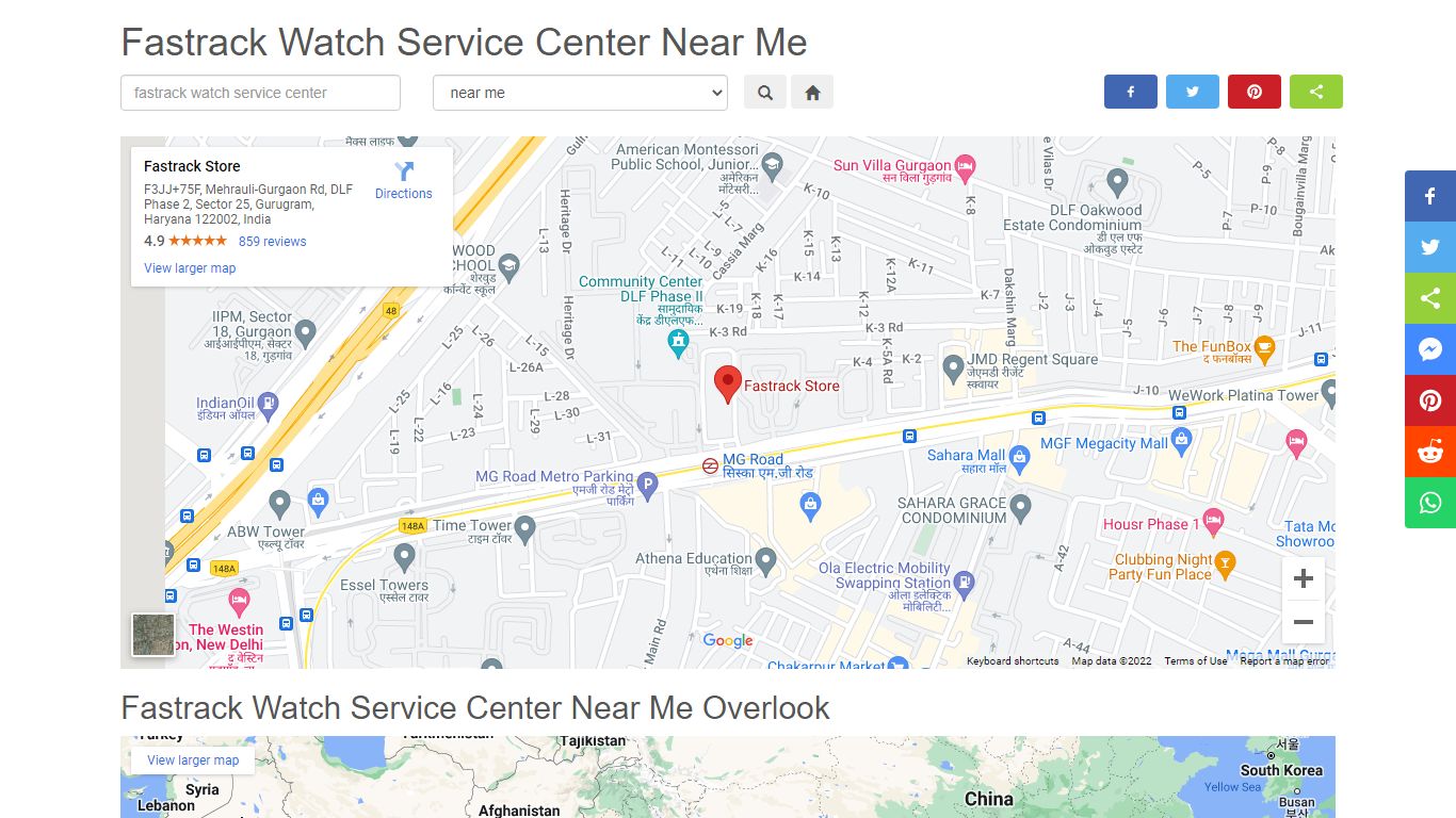 Fastrack Watch Service Center Near Me